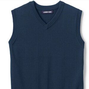 NWT Lands End school uniform vest boys girls size 6